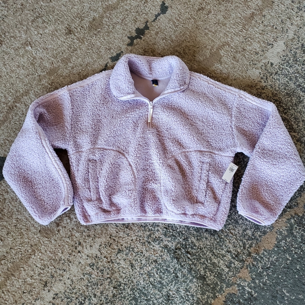 NWT Old Navy Purple Sherpa Pullover